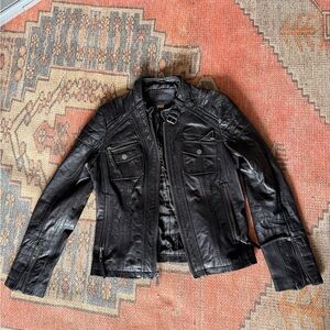 Women’s Michael Kors Black Leather Jacket